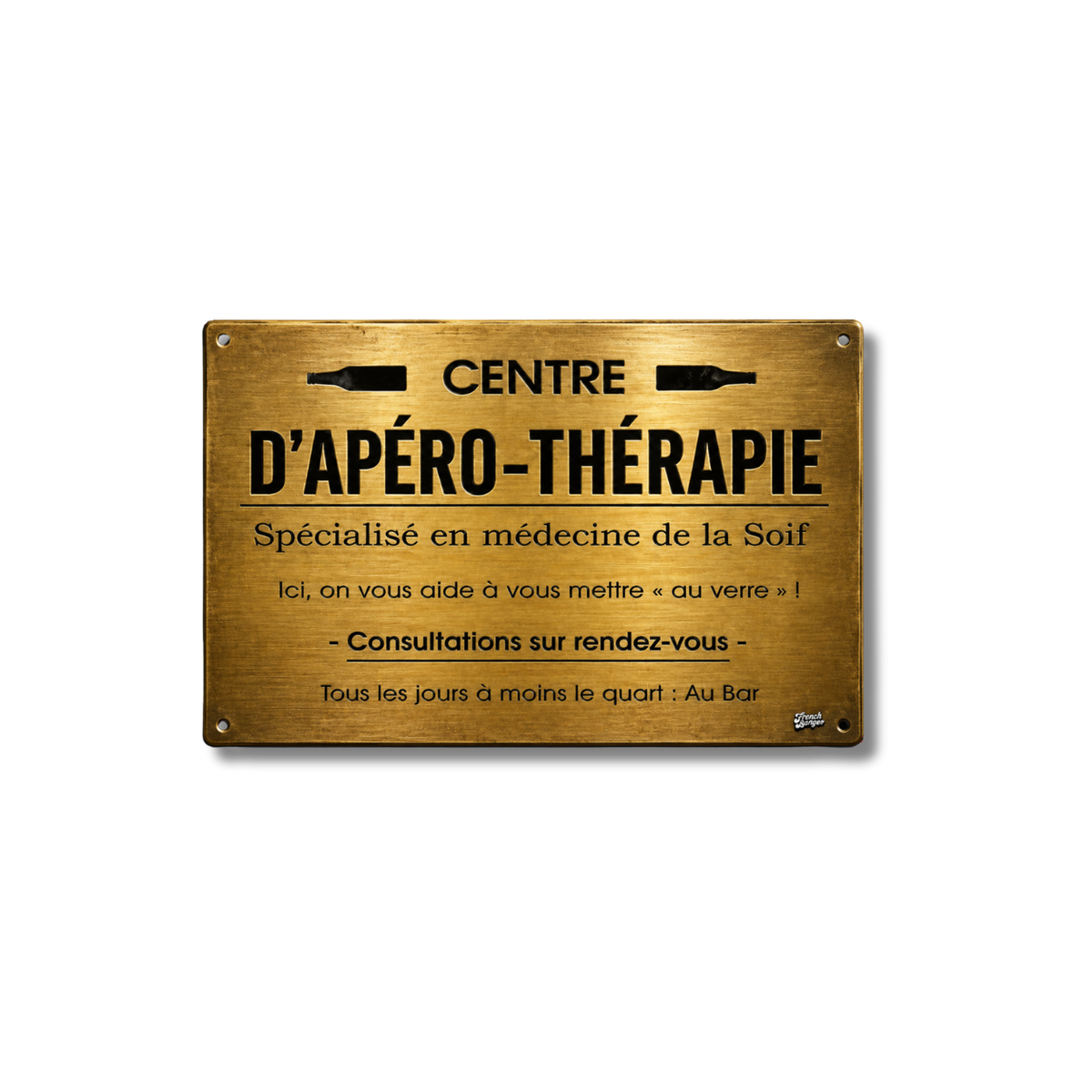 Plaque Apéro – Le French Centre d'apéro thérapie