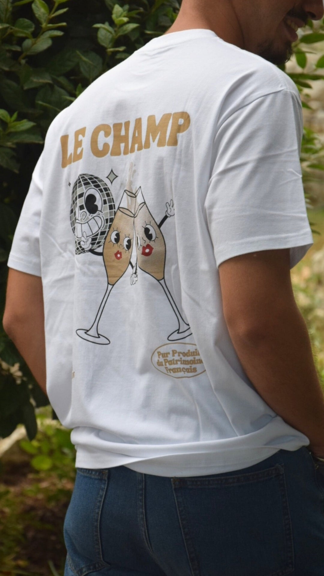 Tee-shirt Champagne "Le Champ"  | Vive la Bouteille