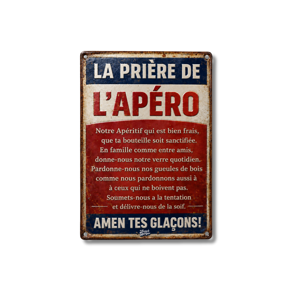 Plaque apéro - La prière de l'apero ⛪️
