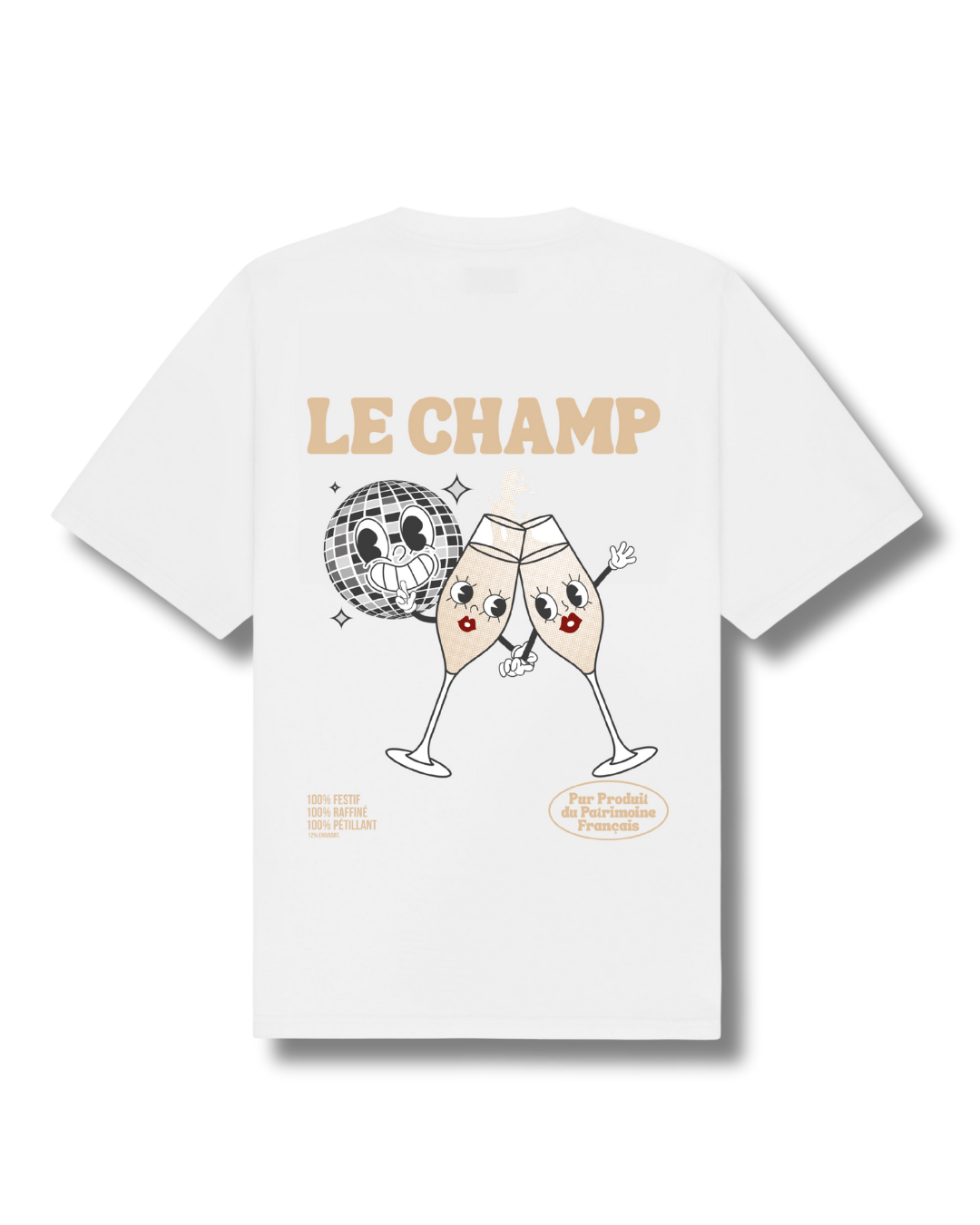 Tee-shirt Champagne "Le Champ"  | Vive la Bouteille