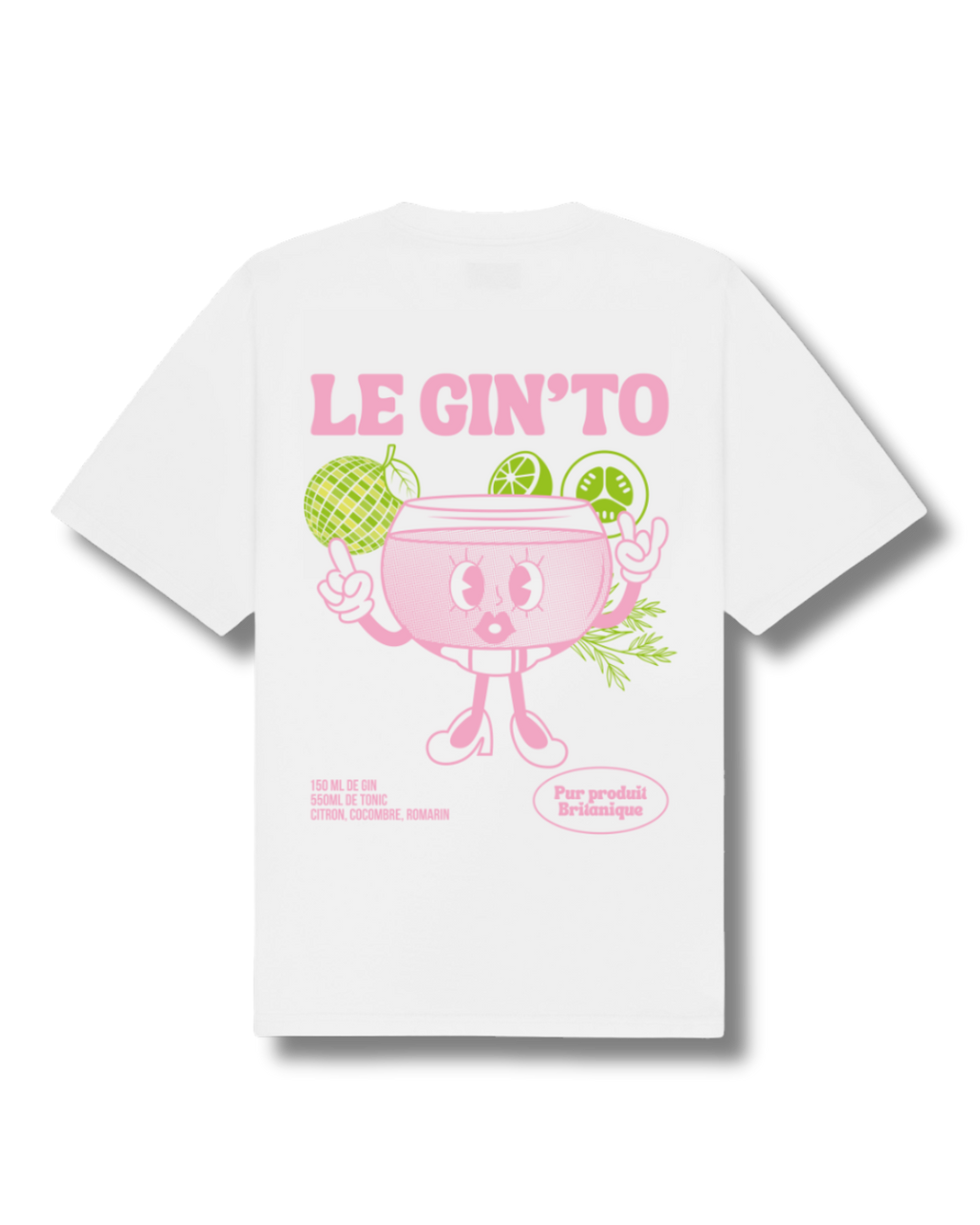 Tee-shirt Gin Tonic "Le Gin'to"  | Vive la Bouteille