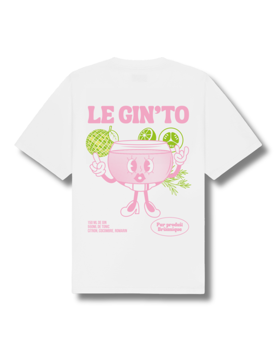 Tee-shirt Gin Tonic "Le Gin'to"  | Vive la Bouteille