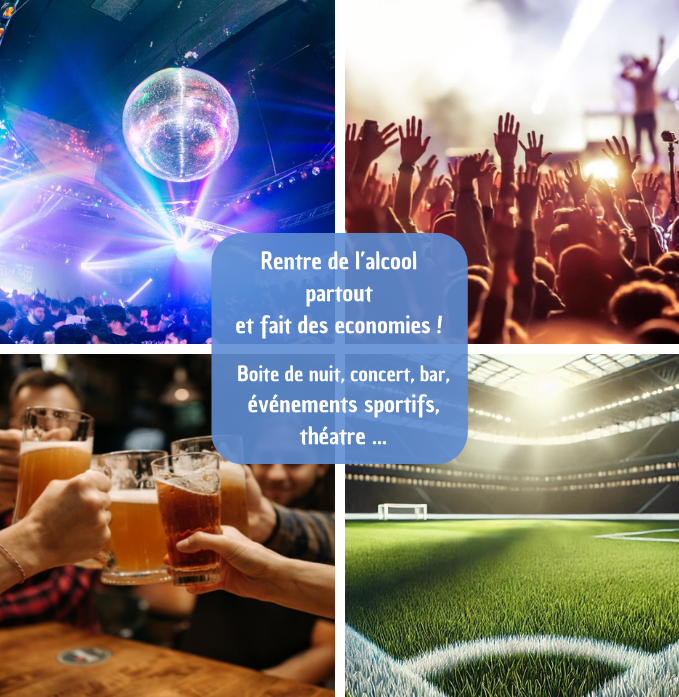 Cachette Alcool pour Festival by Vivelabouteille 💸