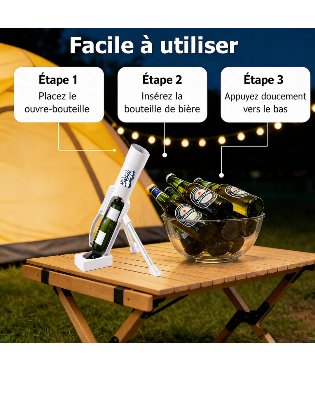 Mortier à biere décapsuleur 🪖