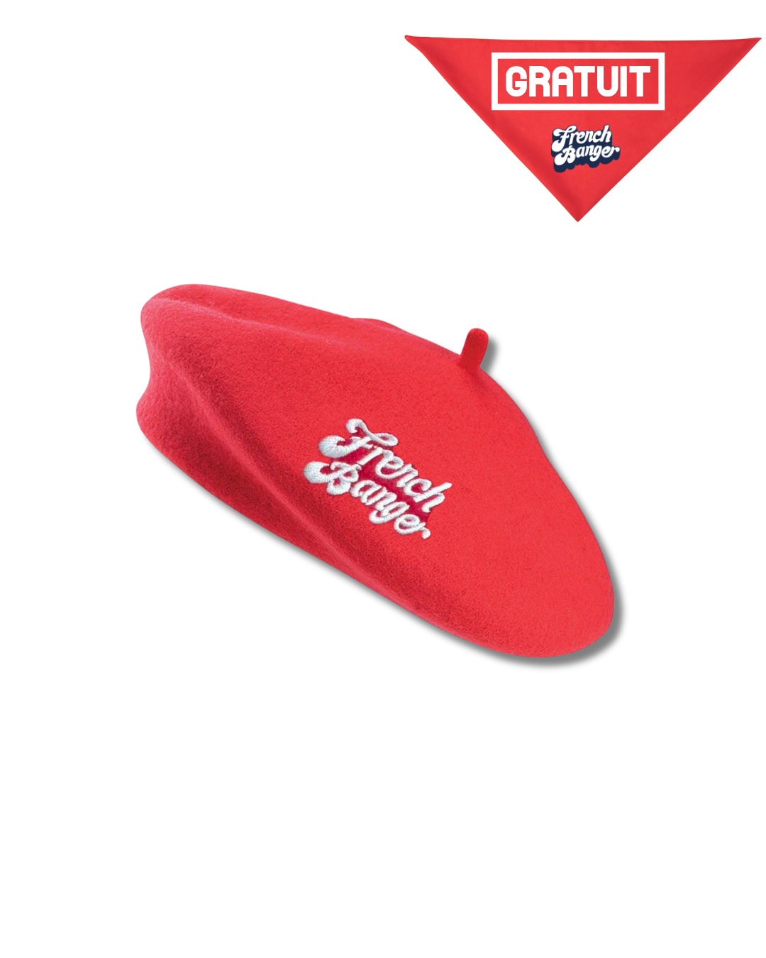 French Beret brodé
