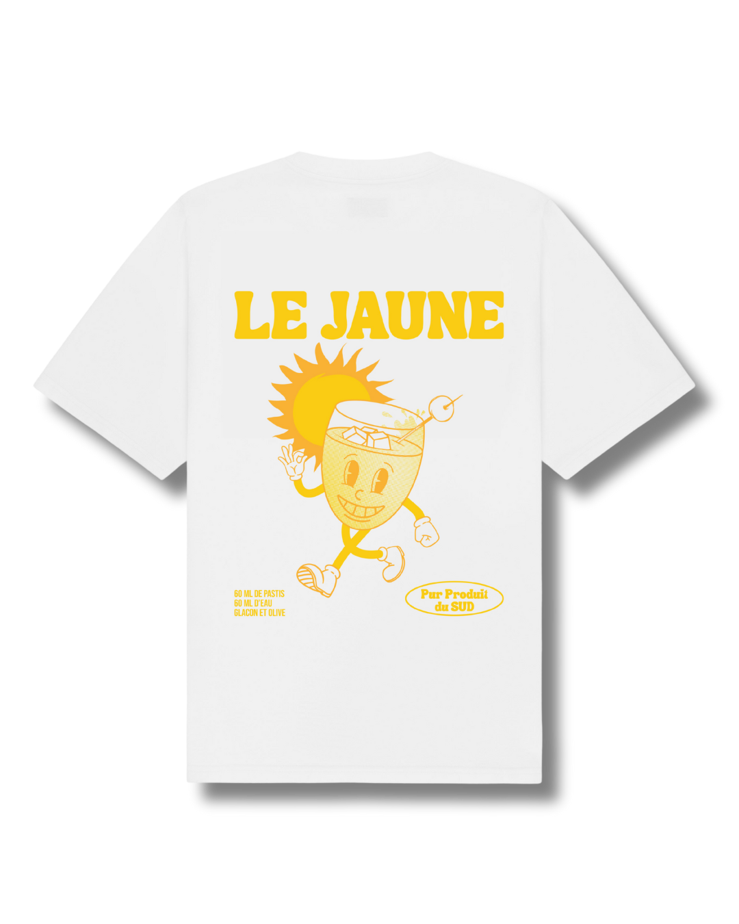 Tee-shirt pastis " Le jaune" | Vive la Bouteille