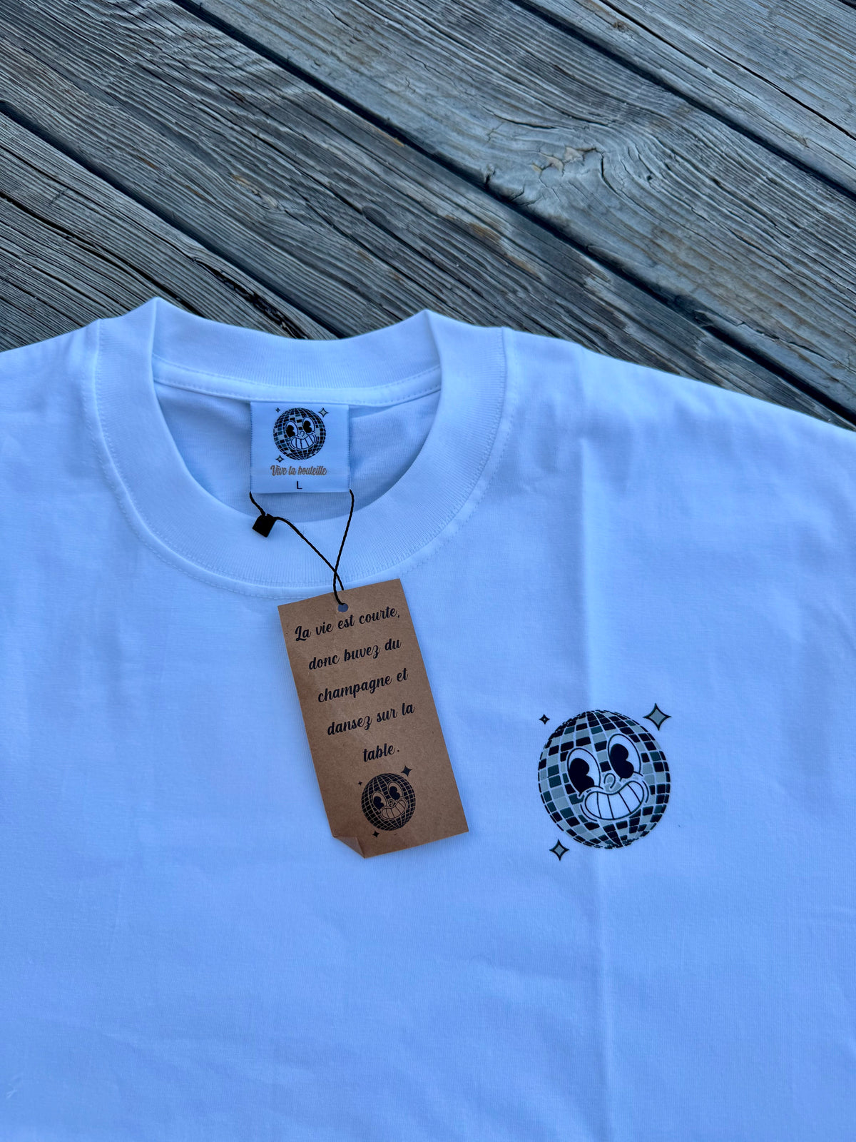 Tee-shirt Champagne "Le Champ"  | Vive la Bouteille