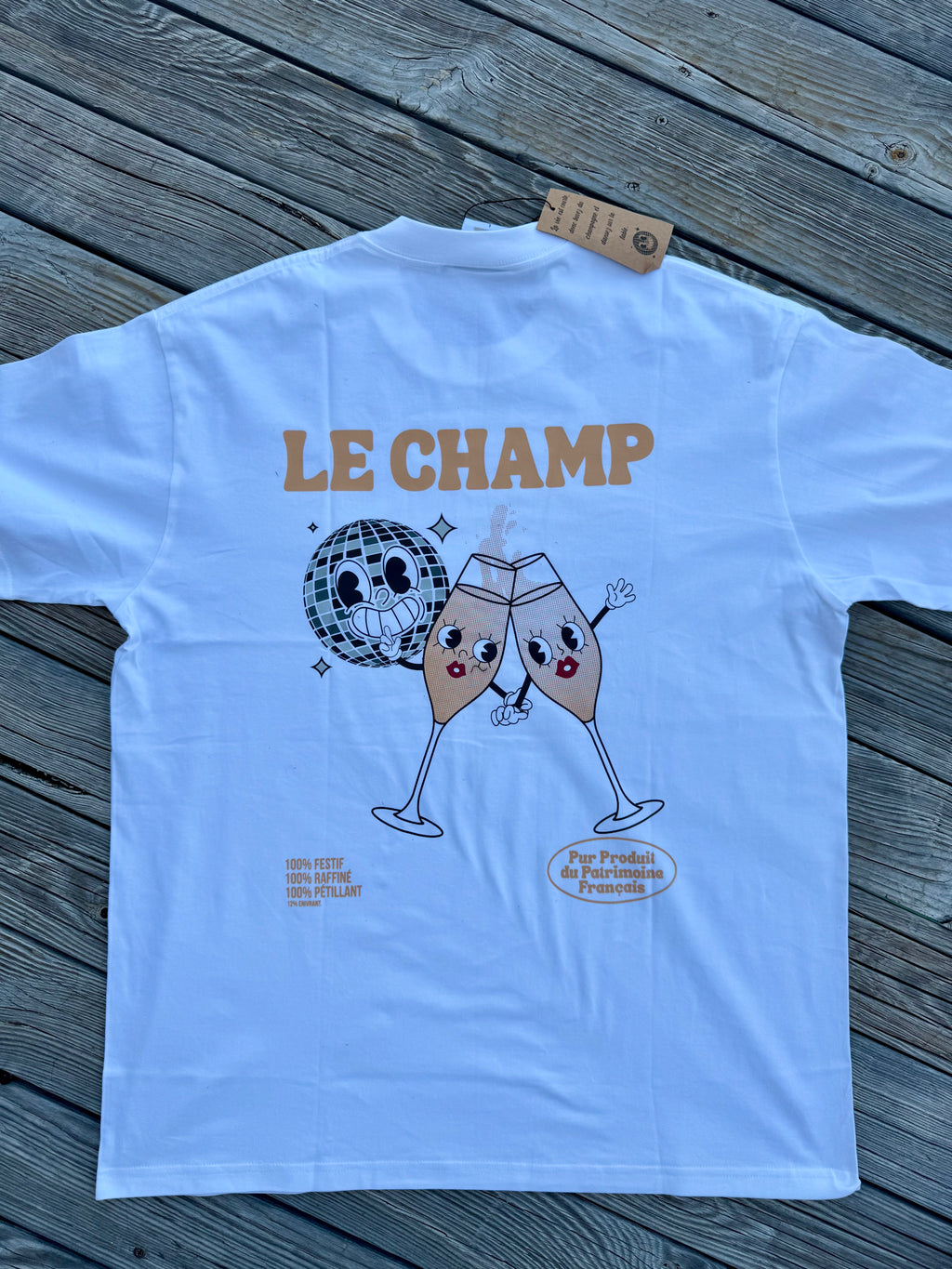 Tee-shirt Champagne "Le Champ"  | Vive la Bouteille