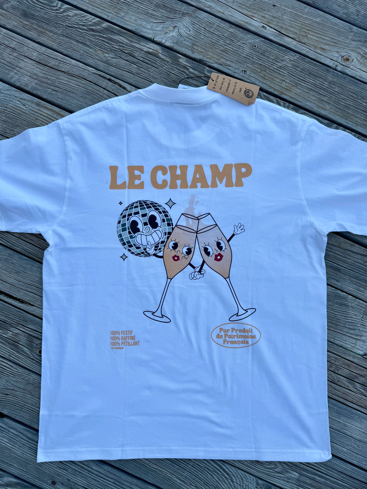 Tee-shirt Champagne "Le Champ"  | Vive la Bouteille