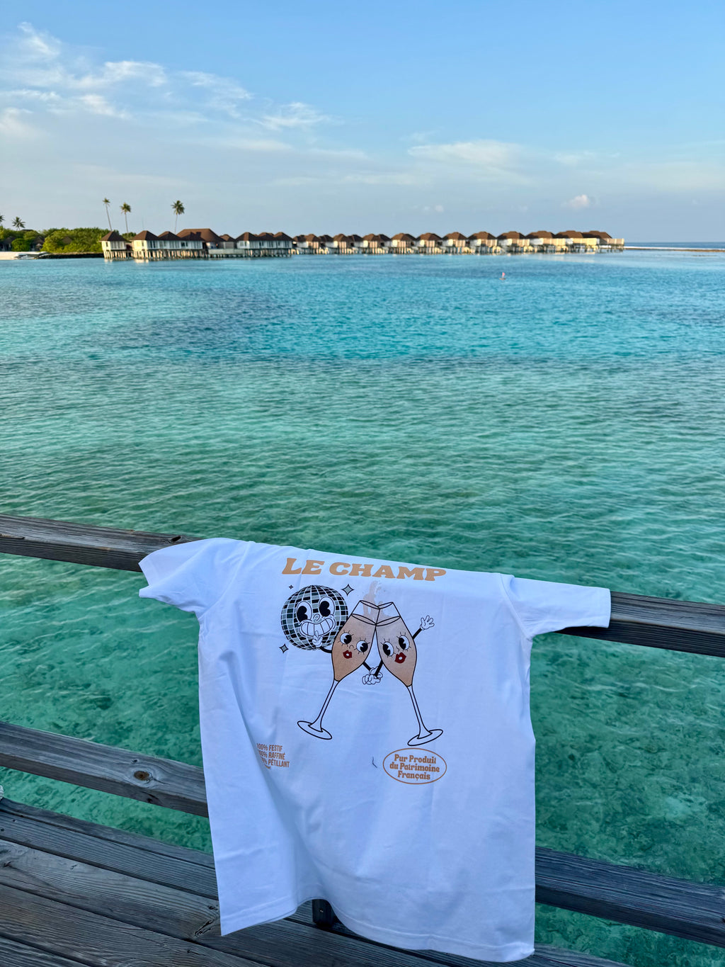 Tee-shirt Champagne "Le Champ"  | Vive la Bouteille