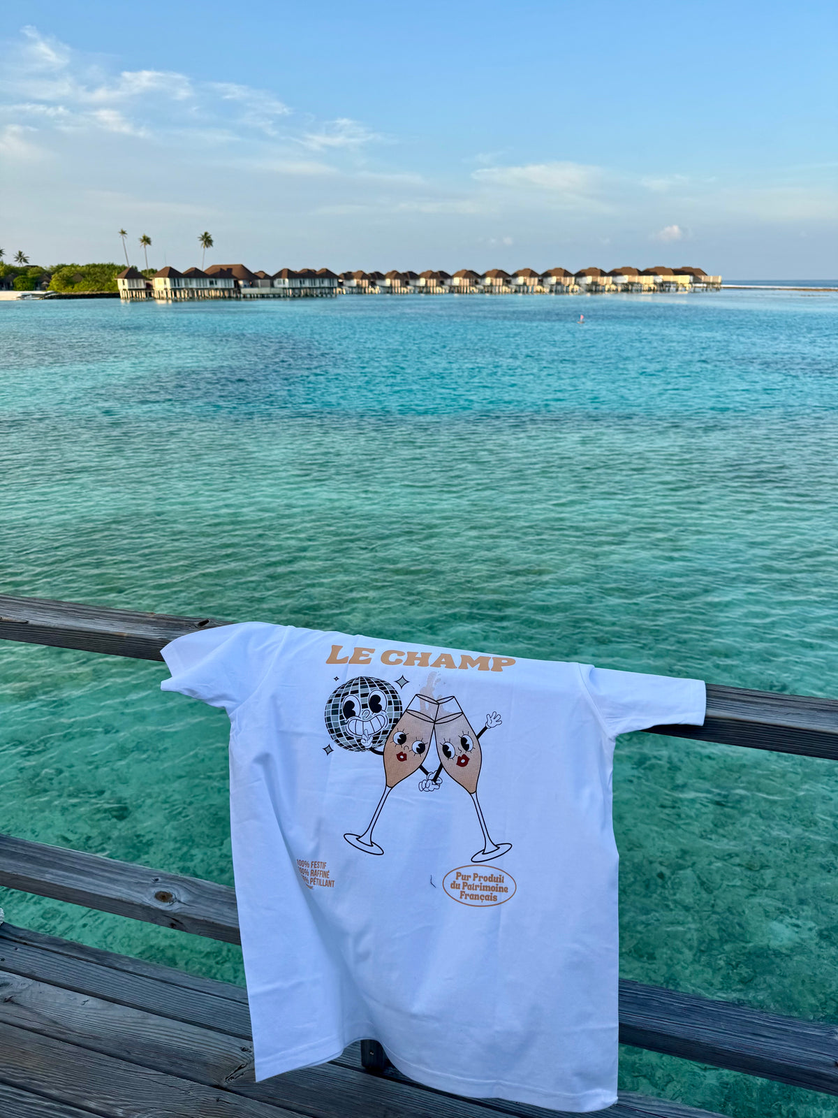 Tee-shirt Champagne "Le Champ"  | Vive la Bouteille