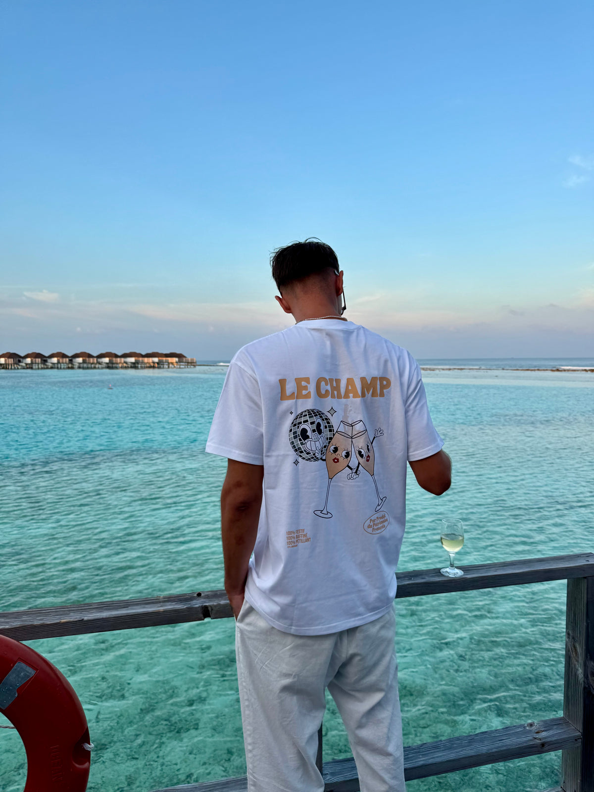Tee-shirt Champagne "Le Champ"  | Vive la Bouteille