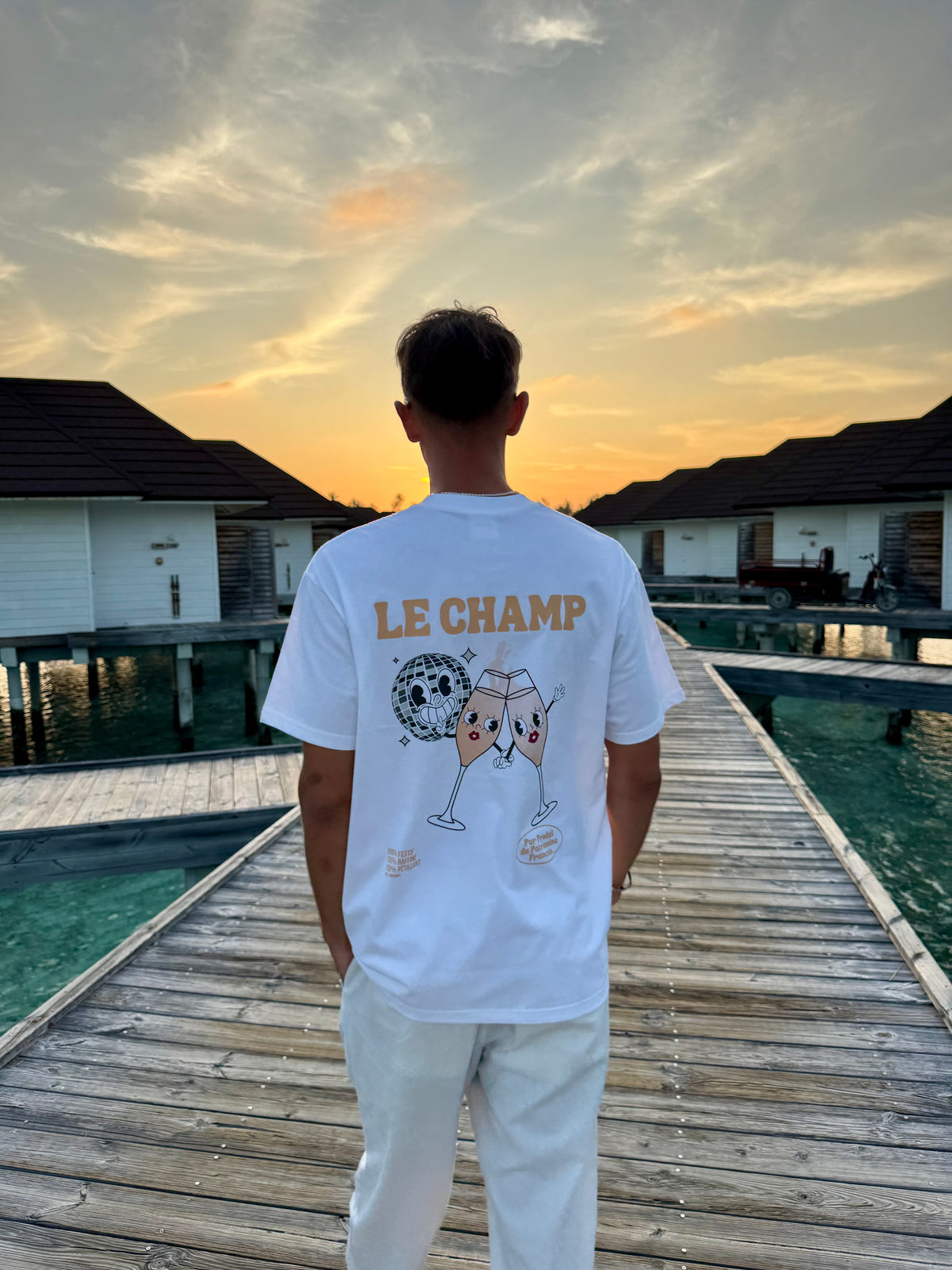 Tee-shirt Champagne "Le Champ"  | Vive la Bouteille