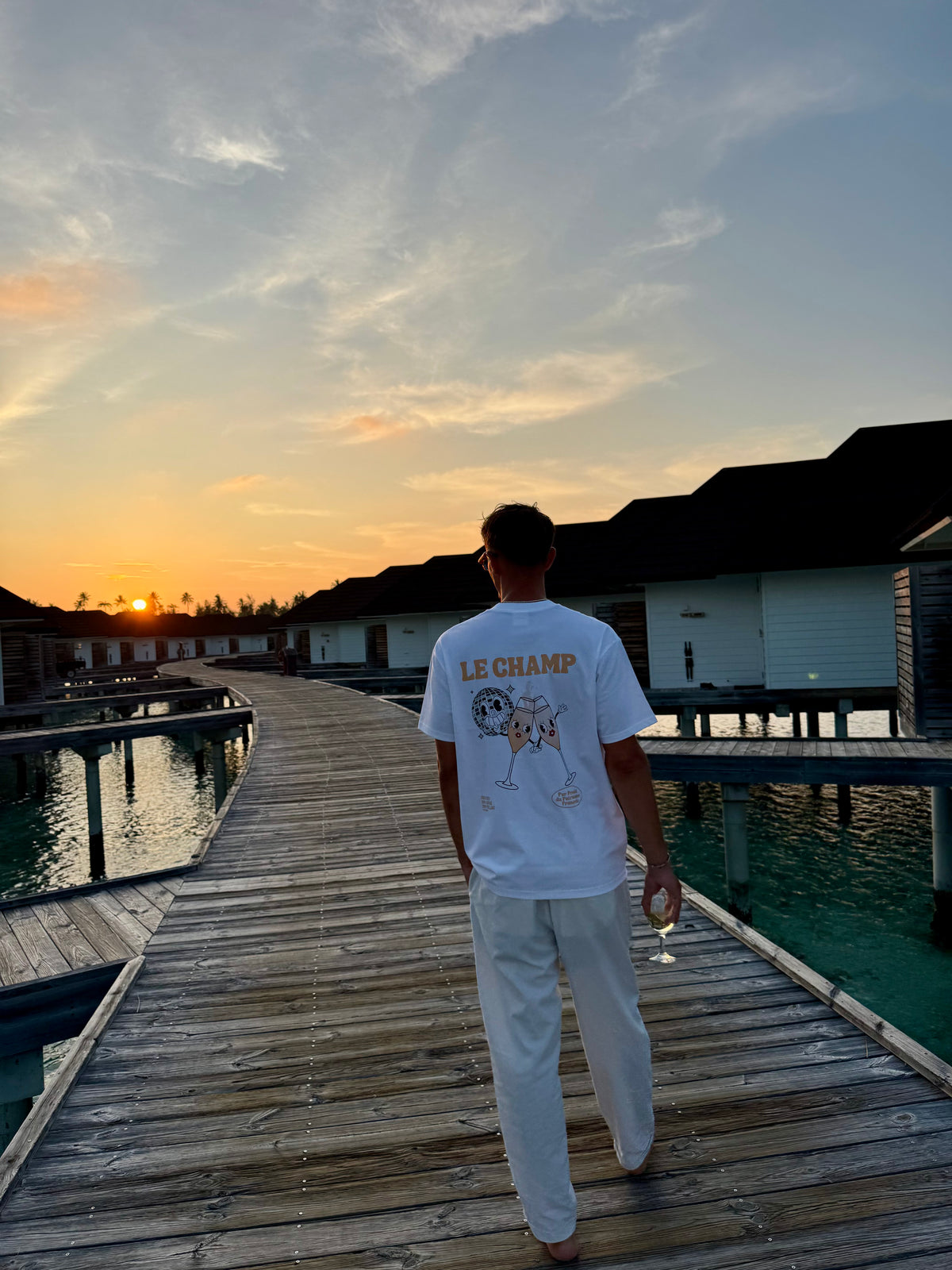 Tee-shirt Champagne "Le Champ"  | Vive la Bouteille