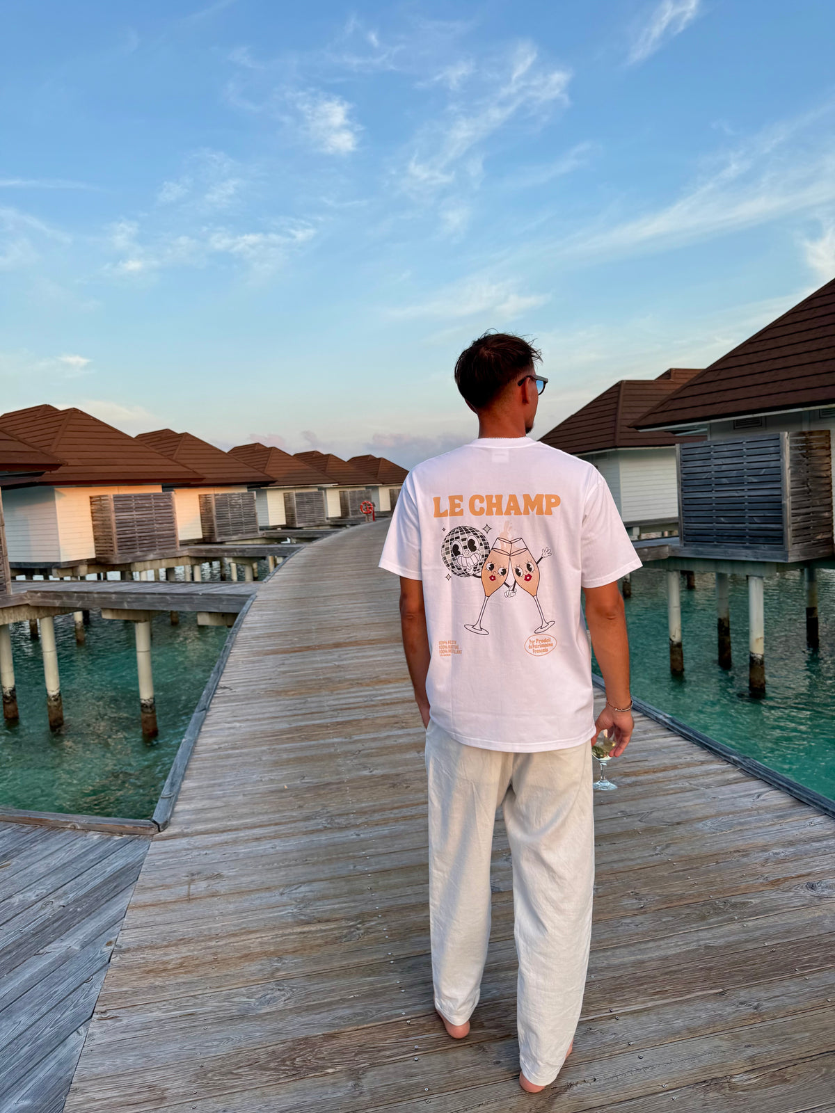 Tee-shirt Champagne "Le Champ"  | Vive la Bouteille