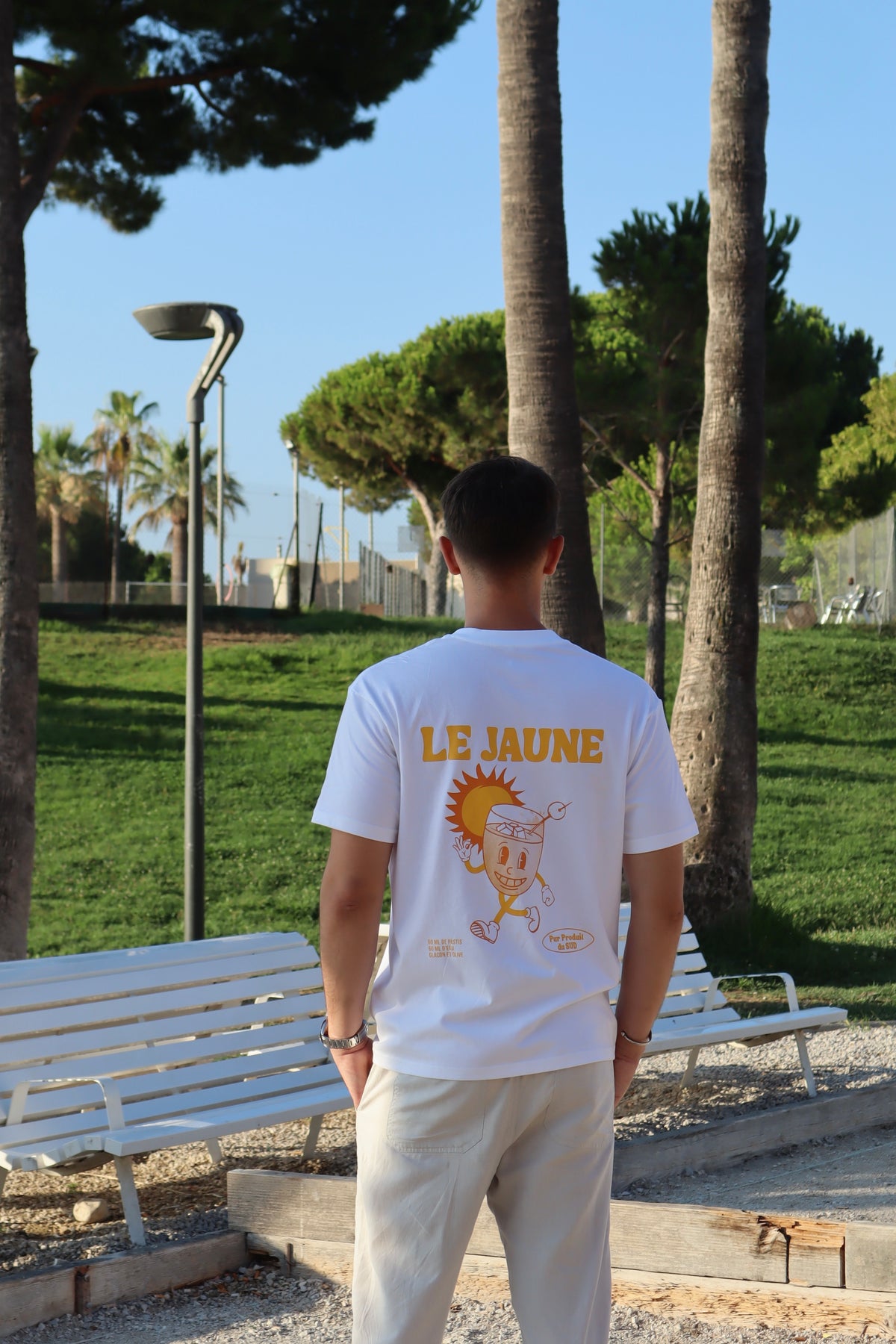 Tee-shirt pastis " Le jaune" | Vive la Bouteille