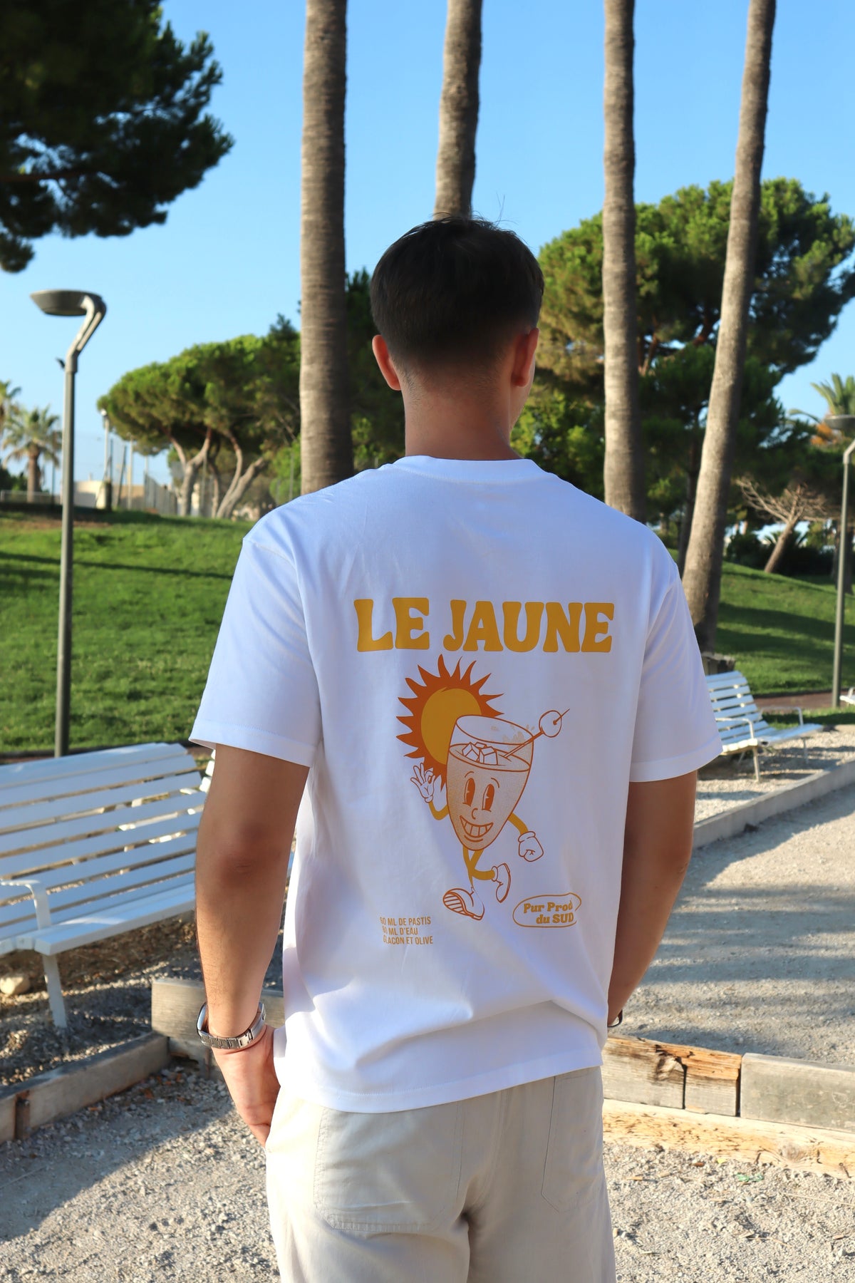 Tee-shirt pastis " Le jaune" | Vive la Bouteille