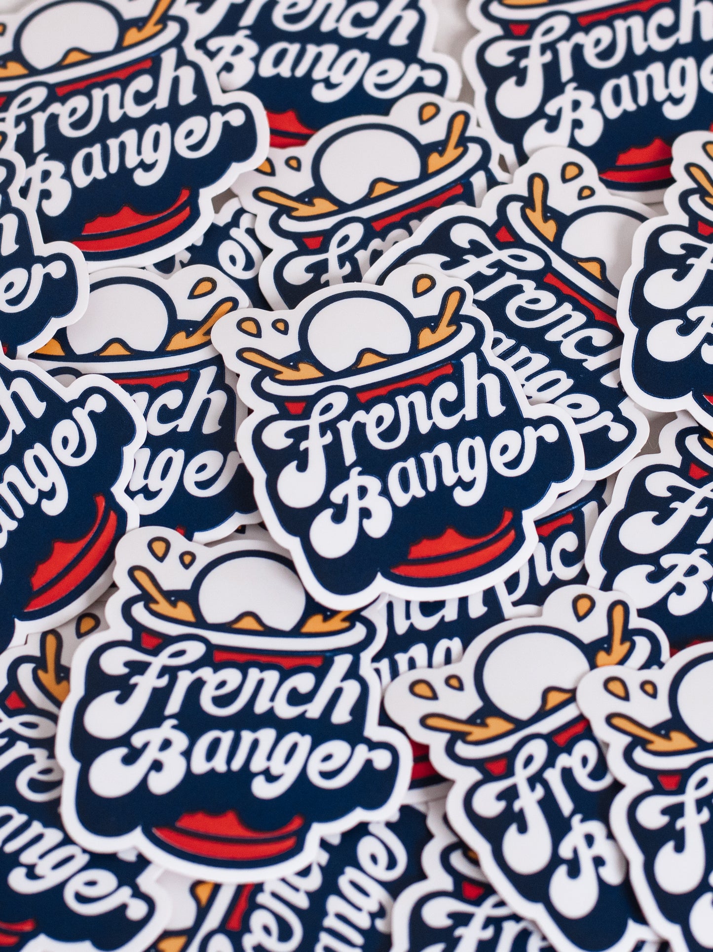 Stickers "FRENCH ORIGINAL BANGER" x10